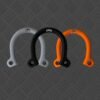 gray black & orange horseshoes