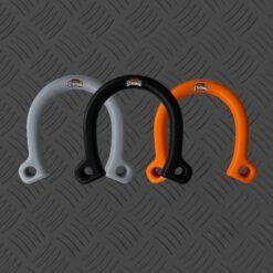 gray black & orange horseshoes