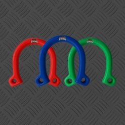 red, blue, & green horseshoes