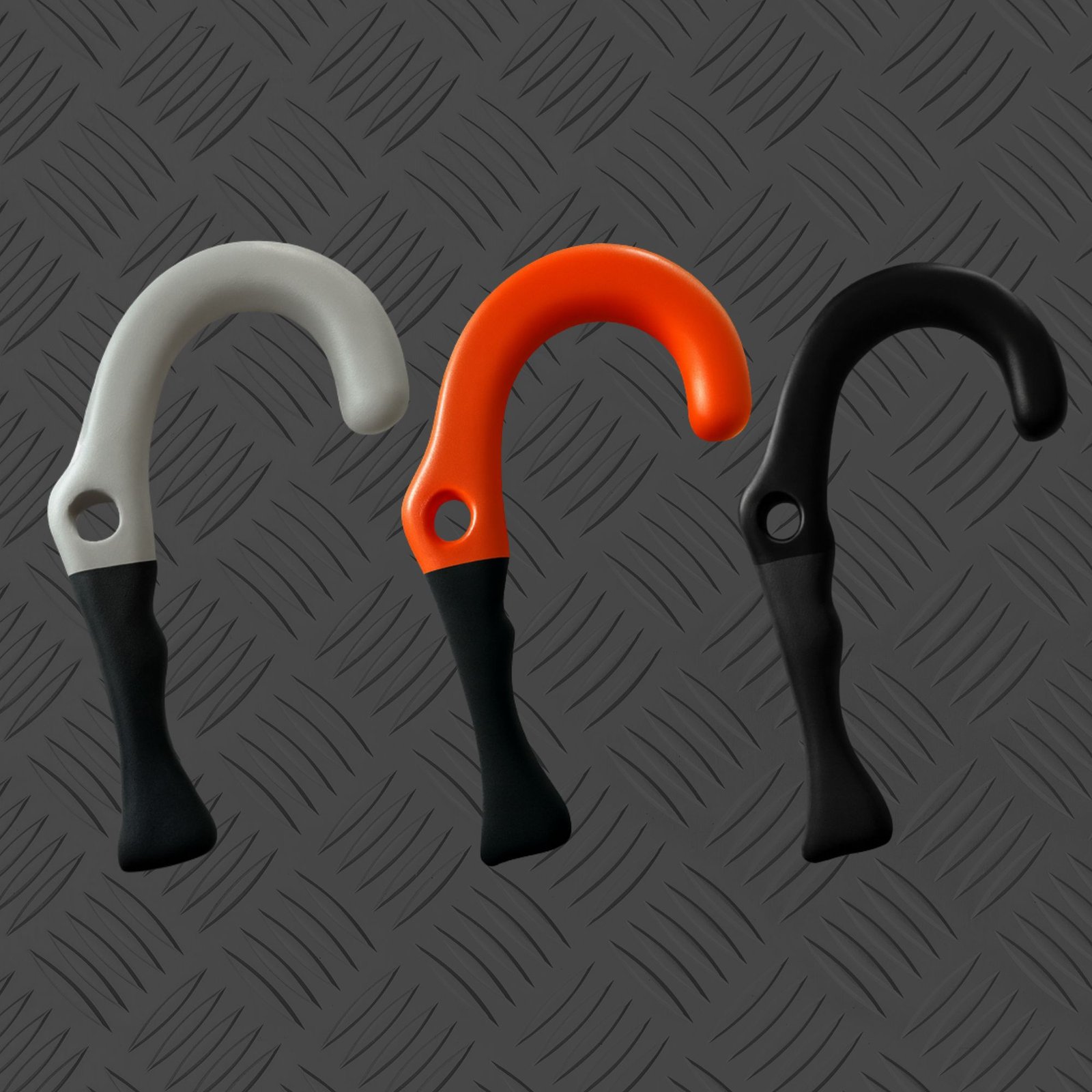 3 J-Hook hand-held obstacles