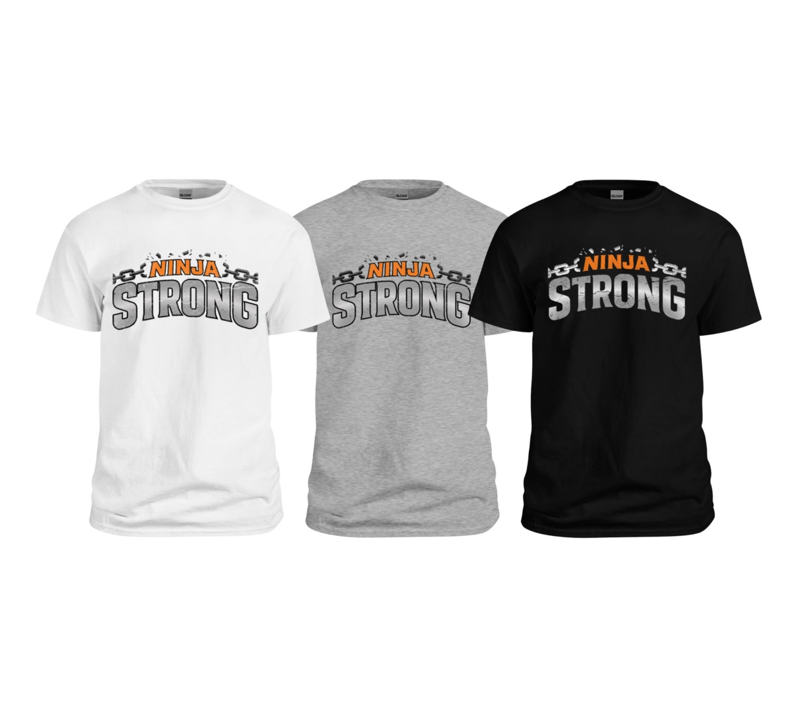 Ninja Strong logo tees