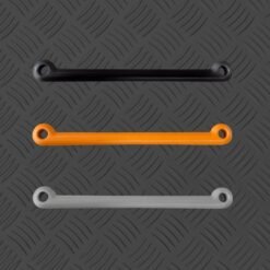black, orange & gray trapeze bars