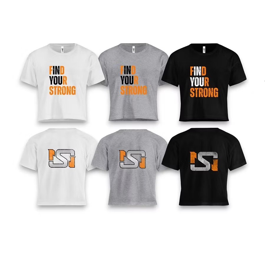 Ninja Strong womens crop shirts