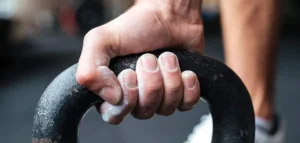 hand griping dumbell