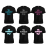 6 black tshirts