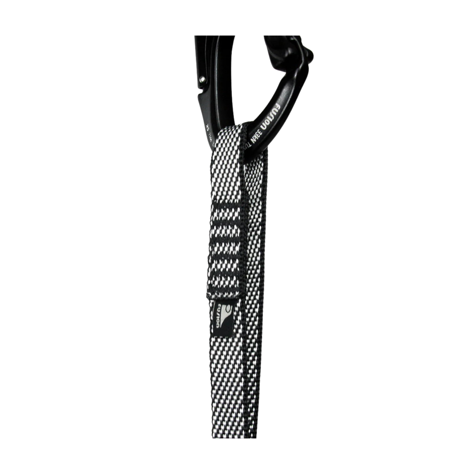 small black and white nylon strap